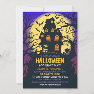 Invitation Costume pour enfants Spooktacular Halloween fête d