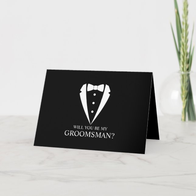 Invitation Costume Tuxedo Noir - Proposition de fabricant (Devant)