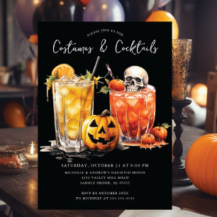 Invitation Costumes & Cocktail Halloween Party