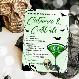 Invitation Costumes & Cocktails Fête d'Halloween