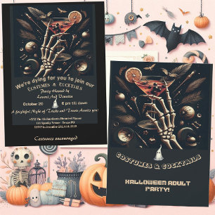 Invitation Costumes Cocktails Squelette Adulte Halloween Part