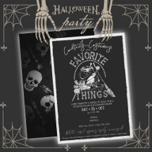 Costumes de Halloween noirs et échange de cadeaux 