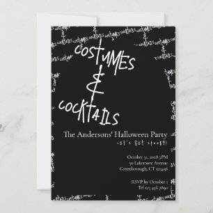 Invitation Costumes et Cocktails Halloween