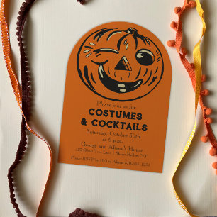 Invitation Costumes et cocktails Vintage Halloween Party