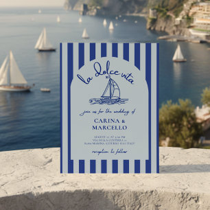 Invitation Côte amalfitaine Amore : La Dolce Vita Mariage sou