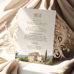 Invitation Côte d'Azur France Destination Insert INFO Détails