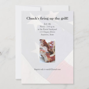 Invitation côtes barbecues fermées