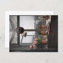 Invitation côtière : Fenêtre ouverte et paysage ma