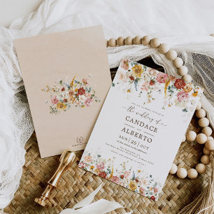 Invitation Cottage Chic Jardin Botanique Mariage Floral