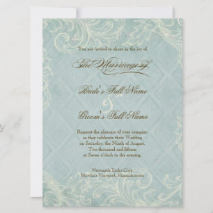 Invitation Cottage floral au bord de la mer Coquillages Maria