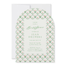 Cottage Pink Floral Trellis Bridal Shower Party