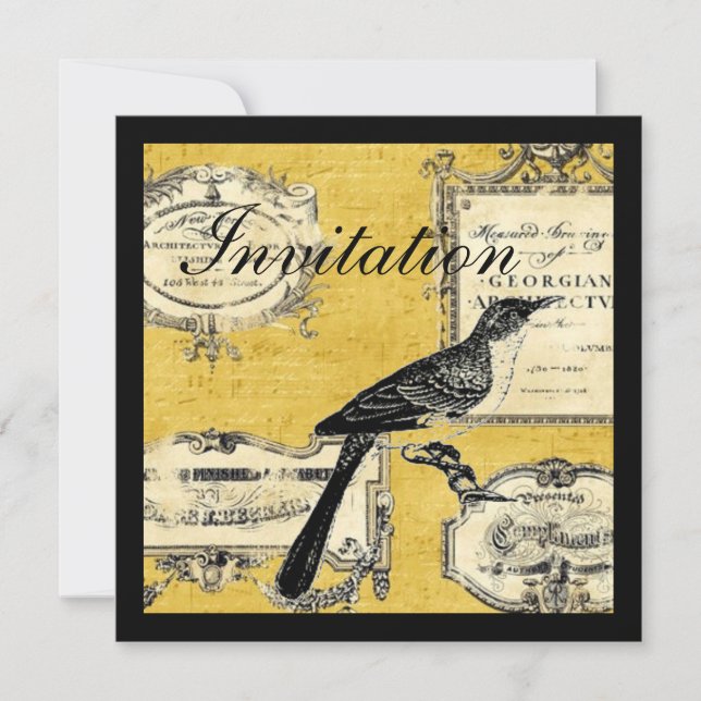 Invitation cottage rustique chic de campagne (Devant)