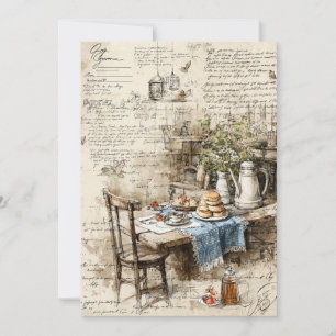 Invitation Cottage Scones   Thé rustique