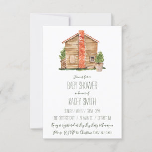 Invitation Cottagecore Cottage Shed Garden Baby shower