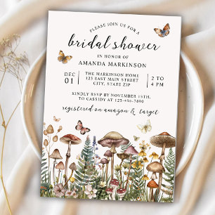 Invitation Cottagecore Fête de Fiançailles Fleur Sauvage Cham