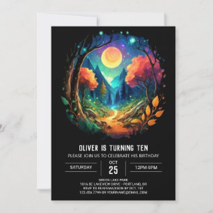 Invitation Cottagecore Mystical Bruswood Anniversaire