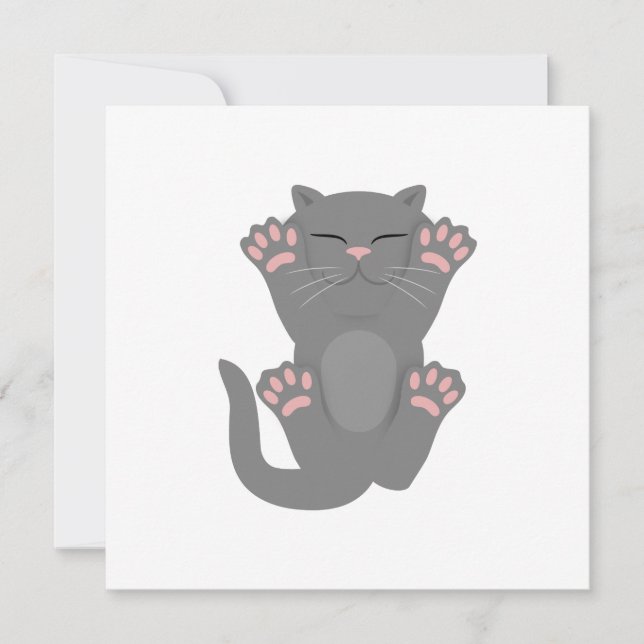 Invitation Couchage de chat (Devant)