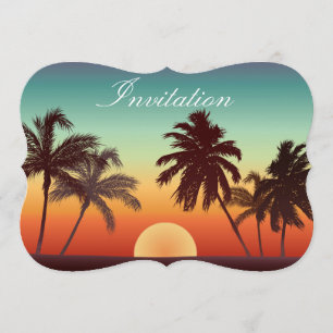 Invitation Coucher de soleil de Floride