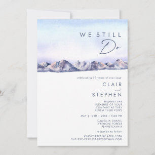 Invitation Coucher De Soleil De La Montagne D'Hiver Nous Rest