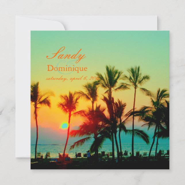 Invitation Coucher de soleil de PixDezines à A-Bay/hawaii (Devant)