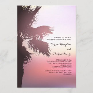 Invitation Coucher de soleil rose