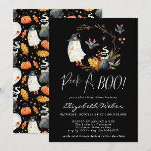 Invitation Coucou-Cou Petite Fée Halloween Baby Shower
