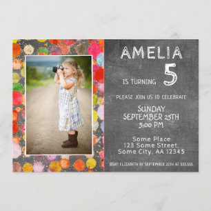 Invitation Couleur Couleur Couleur Couleur Couleur Chalkboard