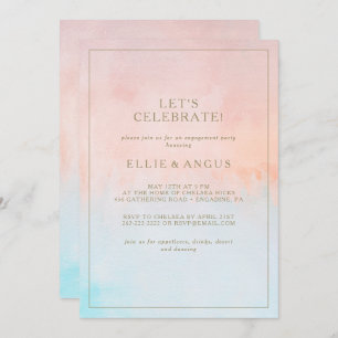 Invitation Couleur de soleil d'été Fêtons notre fête