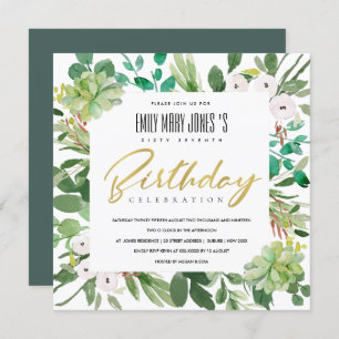 INVITATION COULEUR D'EAU VERTE WREATH FOLIAGE TOUT ÂGE ANNIVE