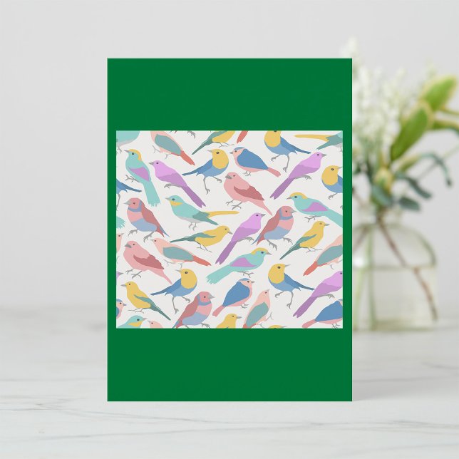 Invitation Couleur des oiseaux (Créateur téléchargé)