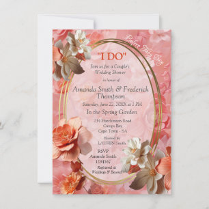 Invitation Couleur douce 2024 des fleurs Peach Fuzz