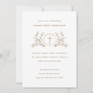 Invitation Couleur personnalisée Eucharistie Première communi