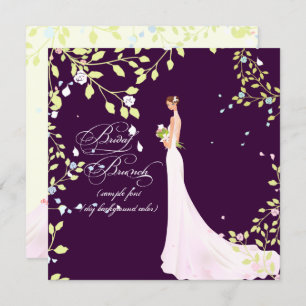 Invitation Couleur PixDezines Bride 2 B/DO-IT-YOURSELF