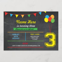 Couleur primaire Filles d'anniversaire Garçons 3e 