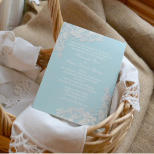 Invitation Couleur variable vintage Floral