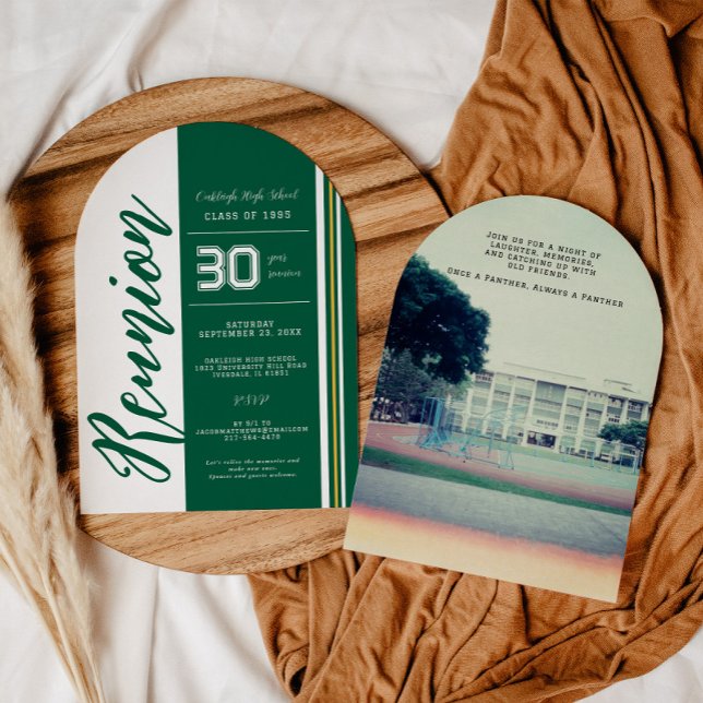 Invitation Couleurs d'école personnalisées | Réunion de class (Créateur téléchargé)