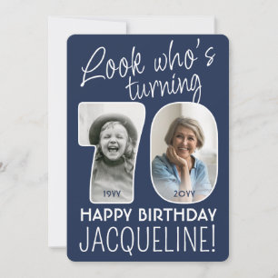 Invitation Couleurs DIY • Joyeux 70e Anniversaire 2 Photos