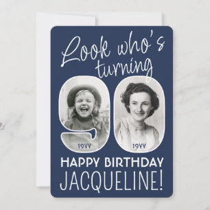 Invitation Couleurs DIY • Joyeux 90e Anniversaire à Vous 2 Ph
