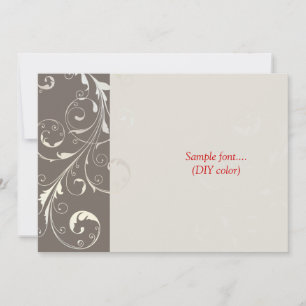 Invitation Couleurs en filigrane des remous de