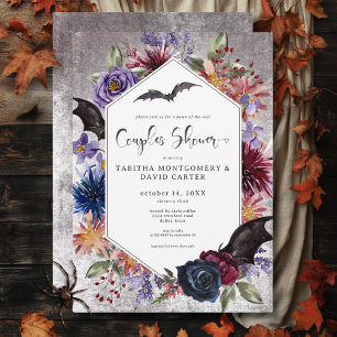 Invitation Couleurs gothiques rustiques Halloween Couples Dou