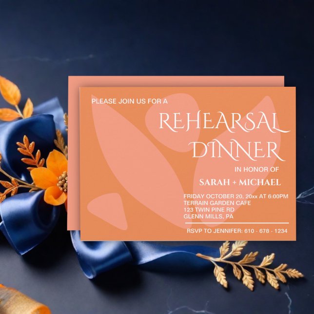 Invitation Couleurs modernes Collage Dîner de répétition (Créateur téléchargé)