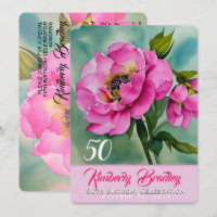 Couleurs originales Peony F 50e Anniversaire fête 