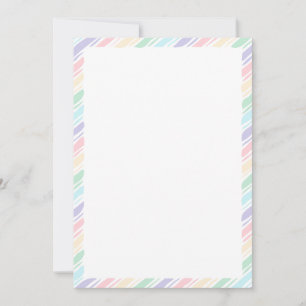 Invitation Couleurs pastel de Pâques rustiques Bordure Texte