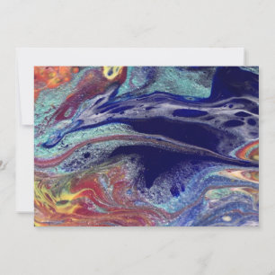 Invitation Couleurs violettes de chaos