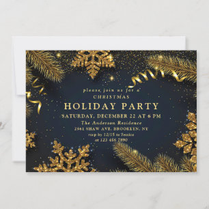 Invitation Country Rustic Pine Cônes Branche Noël