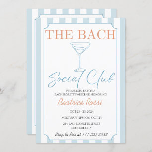 Invitation Country Social Club Cocktail Bachelorette Week-end