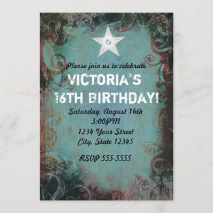 Invitation Country Western Cowgirl pour un Sweet 1