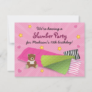 Invitation Coup de couteau rose