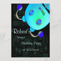 Coup d'oeil adorable par anniversaire bleu de