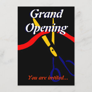 Invitation Coupe de ruban de partie de lancement d'ouverture